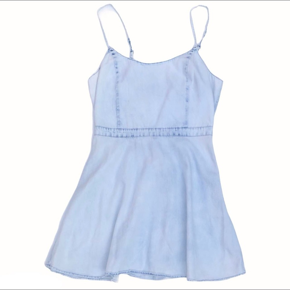 American Eagle Chambray Skater Dress